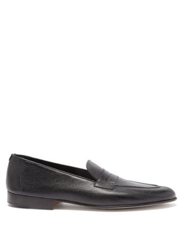Edward Green - Padstow Leather Loafers - Mens - Black