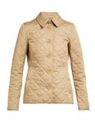 Matchesfashion.com Burberry - Frankby Quilted Gabardine Jacket - Womens - Beige