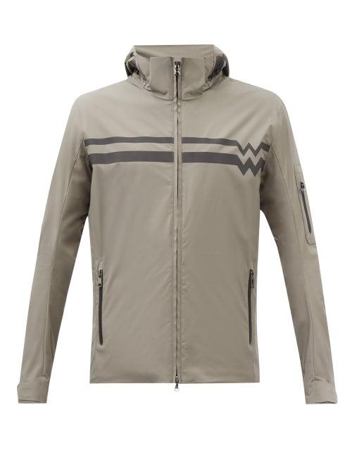 Bogner - Striped Hooded Windbreaker Golf Jacket - Mens - Green