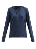 Ladies Lingerie Derek Rose - Basel 1 Modal-blend Hooded Sweatshirt - Womens - Navy
