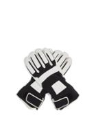 Matchesfashion.com Toni Sailer - Dane Jersey And Leather Ski Gloves - Mens - Black Multi