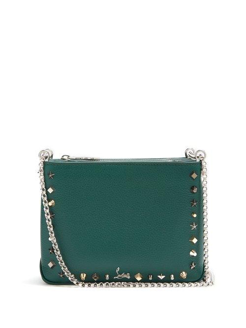 Matchesfashion.com Christian Louboutin - Triloubi Small Leather Cross Body Bag - Womens - Green Multi