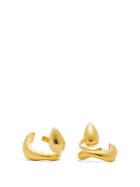 Alan Crocetti Teardrop Sterling Silver Ear Cuffs