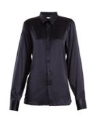 Connolly Point-collar Silk-blend Satin Shirt
