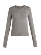 Matchesfashion.com Summa - Round Neck Cashmere Sweater - Womens - Grey