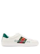 Matchesfashion.com Gucci - New Ace Embroidered Leather Trainers - Mens - White