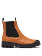 Matchesfashion.com Loewe - Tread Sole Leather Ankle Boots - Womens - Tan