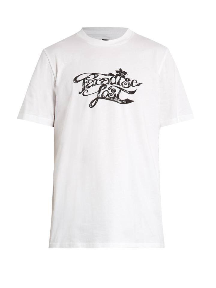 Oamc Paradise Lost-print Cotton T-shirt