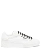 Matchesfashion.com Dolce & Gabbana - Portofino Sole-logo Shell And Leather Trainers - Mens - White