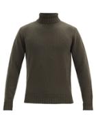 Matchesfashion.com Thom Sweeney - Roll-neck Wool Sweater - Mens - Green