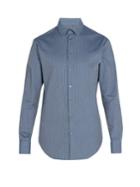 Giorgio Armani Zig-zag Pattern Cotton Shirt