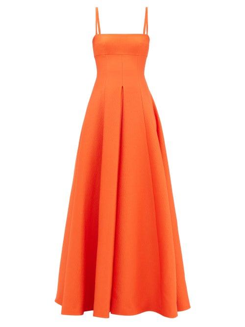 Emilia Wickstead - Oceana Taffeta Gown - Womens - Orange