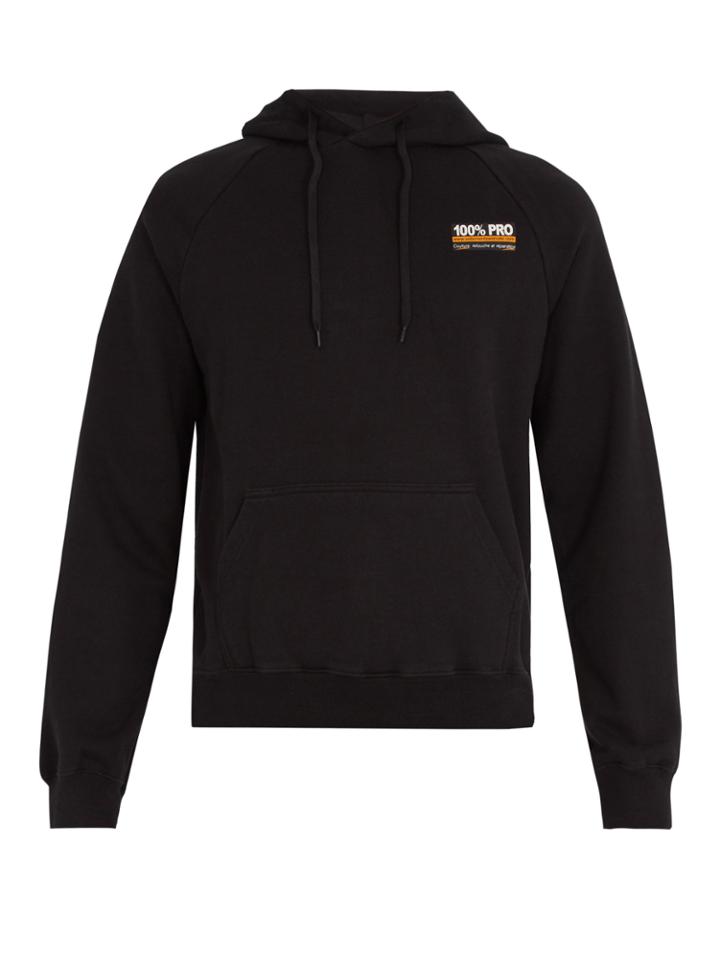 Vetements 100% Pro Hooded Cotton-blend Sweatshirt