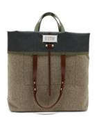Maison Margiela - Cuffed-top Canvas Tote Bag - Mens - Green