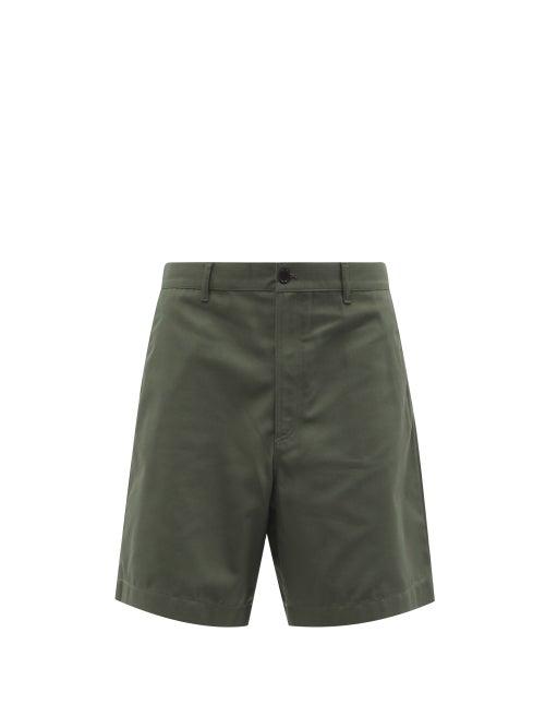 Acne Studios - Elasticated-waist Cotton-blend Twill Shorts - Mens - Grey