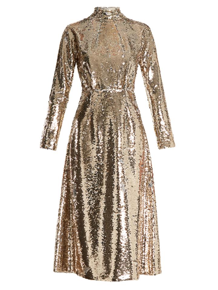 Emilia Wickstead Roma Open-back Sequin Dress