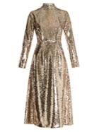 Emilia Wickstead Roma Open-back Sequin Dress