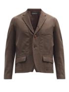 Matchesfashion.com Undercover - Panelled Single-breasted Blazer - Mens - Brown