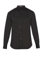 Alexander Mcqueen Quilted-harness Cotton-blend Poplin Shirt