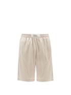 Erl - Logo-patch Jersey Track Shorts - Mens - Grey