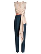 Roksanda Rokuro Sleeveless Draped-panel Jumpsuit