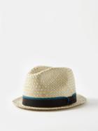 Paul Smith - Woven Straw Trilby Hat - Mens - Beige