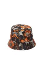 Matchesfashion.com Prada - Metallic Floral Jacquard Bucket Hat - Womens - Orange