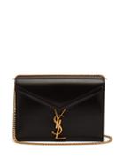 Matchesfashion.com Saint Laurent - Cassandra Ysl Clasp Leather Cross Body Bag - Womens - Black