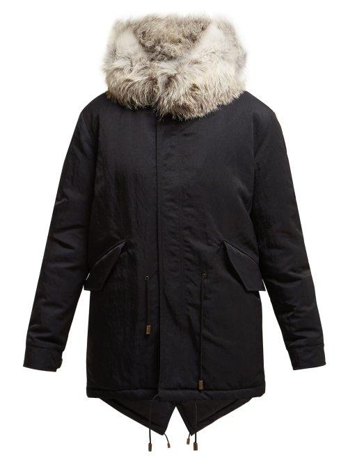 Matchesfashion.com Mr & Mrs Italy - Fox Fur Hooded Parka - Womens - Black Blue