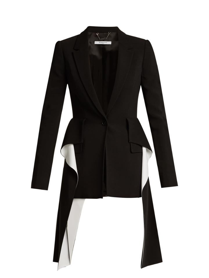 Givenchy Peak-lapel Single-breasted Cady Jacket