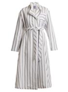 Thierry Colson Biarritz Striped Linen-blend Dress