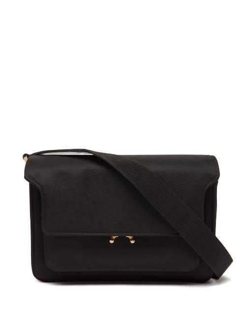 Marni - Trunk Medium Nylon Shoulder Bag - Womens - Black