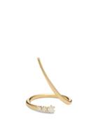 Matchesfashion.com Jade Trau - Rae Diamond & 18kt Gold Wrap Ring - Womens - Gold