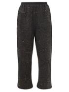 By Walid - Jenny Upcycled Cotton And Wool-blend Trousers - Womens - Black