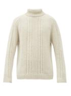 Matchesfashion.com The Gigi - Roll-neck Cable-knit Wool Sweater - Mens - Beige