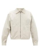 Matchesfashion.com Lemaire - Water-repellent Cotton-blend Jacket - Mens - Light Grey