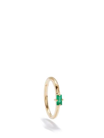 Lizzie Mandler - Emerald & 18kt Gold Single Earring - Womens - Yellow Gold