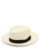 Matchesfashion.com Lock & Co. Hatters - Savannah Straw Panama Hat - Mens - Beige Black