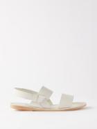 Ancient Greek Sandals - X Monsieur L Cecil Slingback Leather Flat Sandals - Womens - Ivory