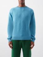 The Elder Statesman - Simple Crew Cashmere Sweater - Mens - Blue