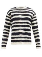 Matchesfashion.com Missoni - Striped Cotton Sweater - Mens - Cream Multi