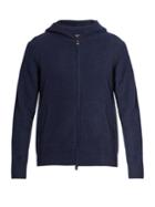 Vince Zip-through Hooded Cashmere-knit Sweater