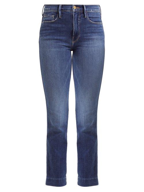 Matchesfashion.com Frame - Le Sylvie Straight Leg Jeans - Womens - Dark Blue