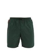 Matchesfashion.com Gucci - Tape Logo Swim Shorts - Mens - Dark Green