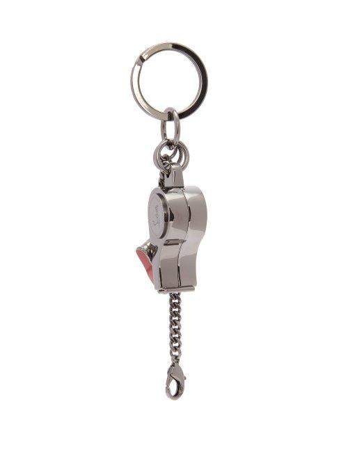 Matchesfashion.com Christian Louboutin - Whistle And Trainer Charm Metal Keyring - Mens - Grey