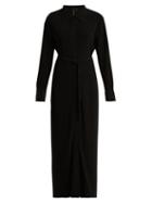 Matchesfashion.com Norma Kamali - Long Belted Shirtdress - Womens - Black