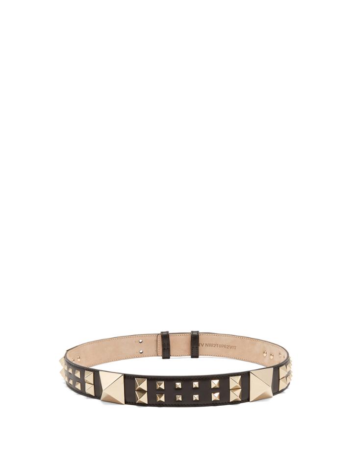 Valentino Rockstud Leather Belt