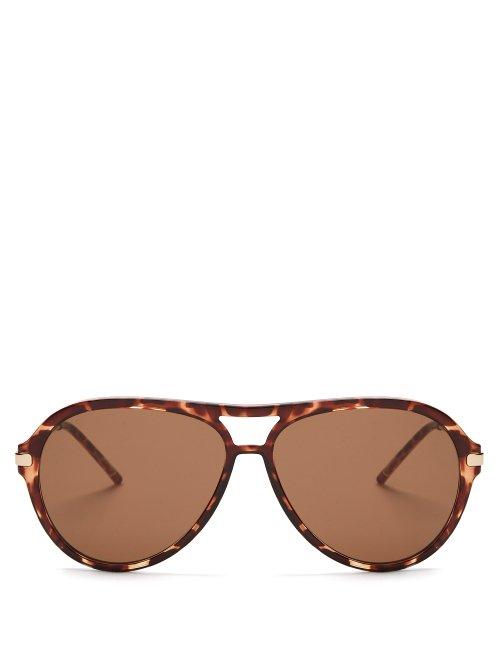 Matchesfashion.com Meeyye - Symi Tortoiseshell Sunglasses - Womens - Tortoiseshell