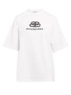 Matchesfashion.com Balenciaga - Oversized Bb Cotton T Shirt - Womens - White