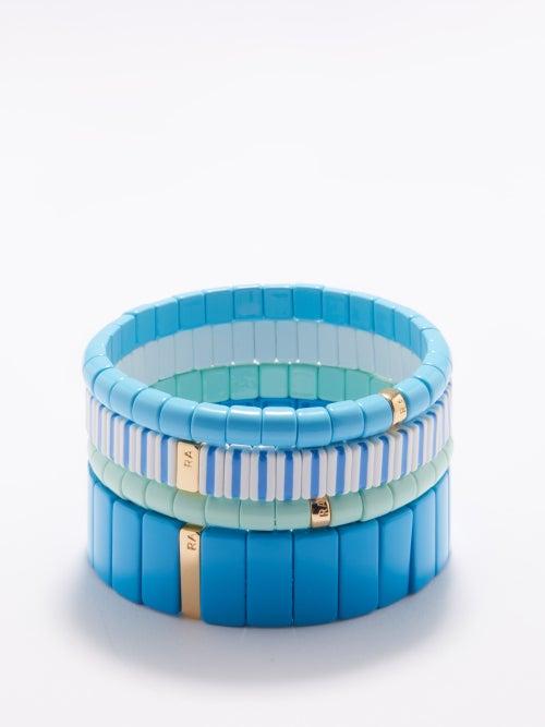 Roxanne Assoulin - The Solids Enamel Bracelet Set - Womens - Blue